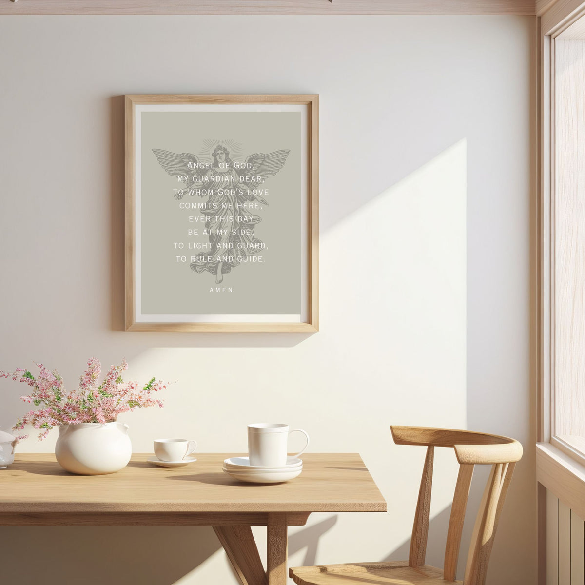 Angel of God:  Guardian Angel Prayer - Printable Wall Art