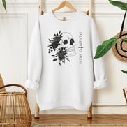 Memento Mori Sweatshirt | Black Flowers