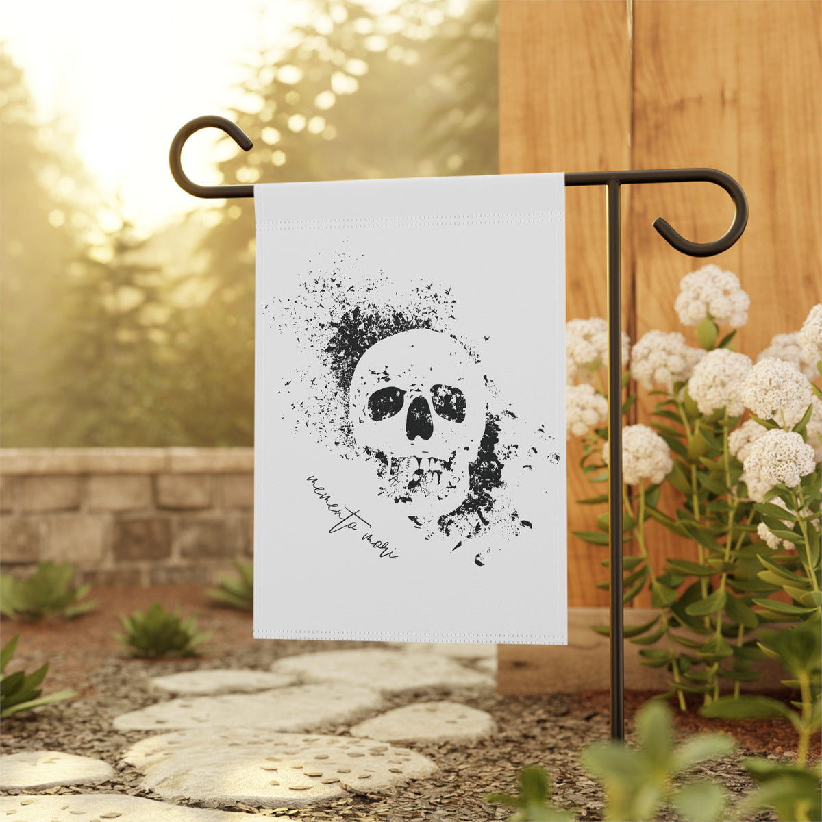 Memento Mori Garden Flag