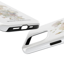 Load image into Gallery viewer, Serenity Prayer Watercolor Floral TOUGH Protective iPhone Case
