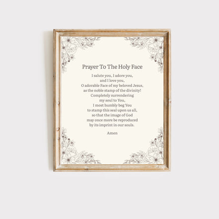 Holy Face of Jesus - Shroud of Turin - Set of 3 Printable Posters