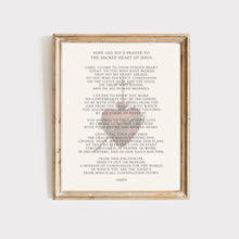 Load image into Gallery viewer, Pope Leo XIV's Prayer to the Sacred Heart of Jesus
