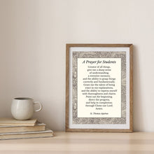 Load image into Gallery viewer, A Prayer for Students Printable Wall Art | St. Thomas Aquinas Catholic Digital Print
