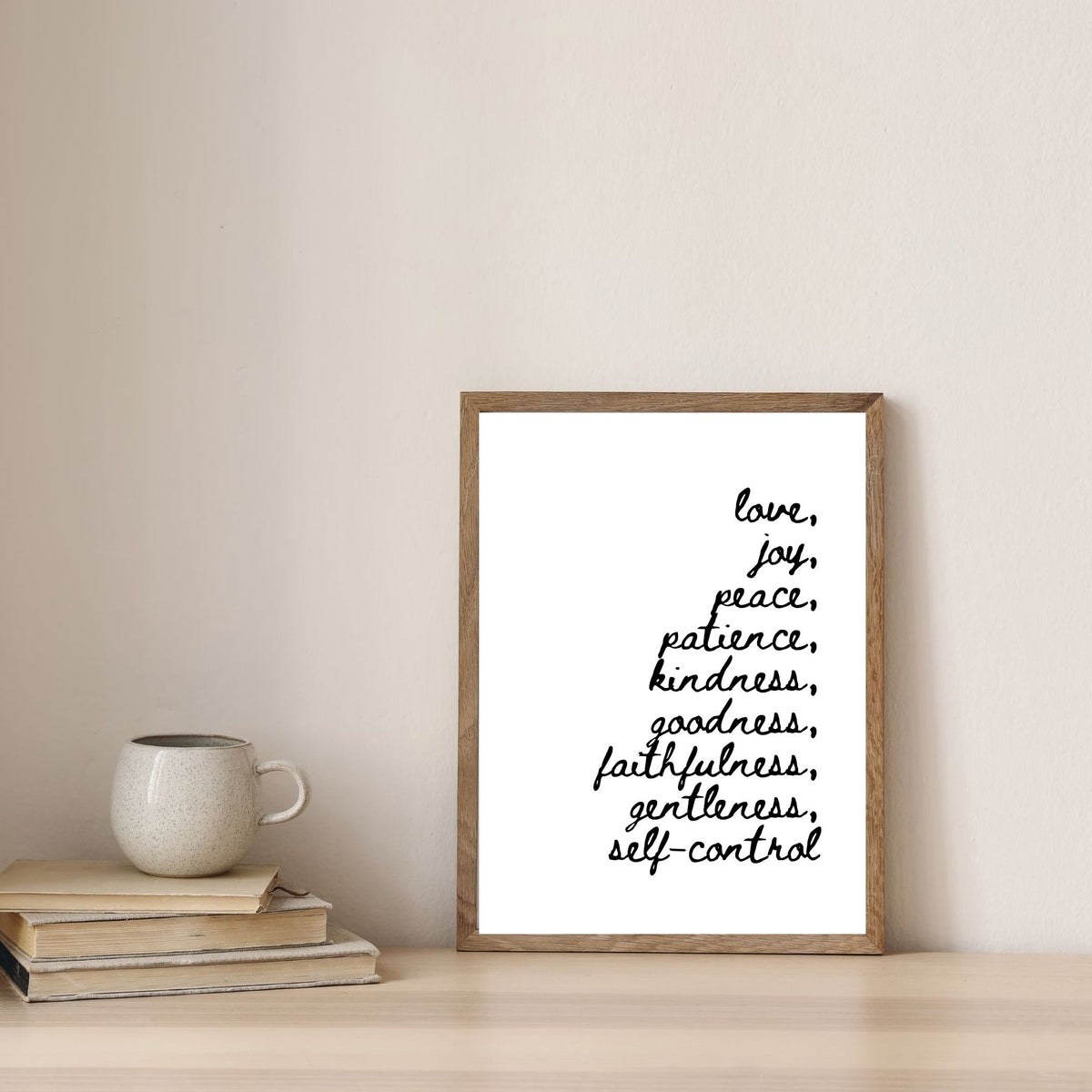 Fruit of the Spirit - Galatians 5:22-23 Handwritten - Printable Wall Art