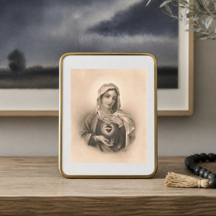 Immaculate Heart of Mary:  Vintage Printable Wall Art