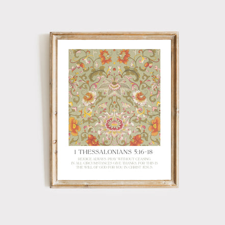Give Thanks -1 Thessalonians - Printable Wall Art