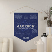 Confirmation Pennant for Boys - Inspirational Quotes