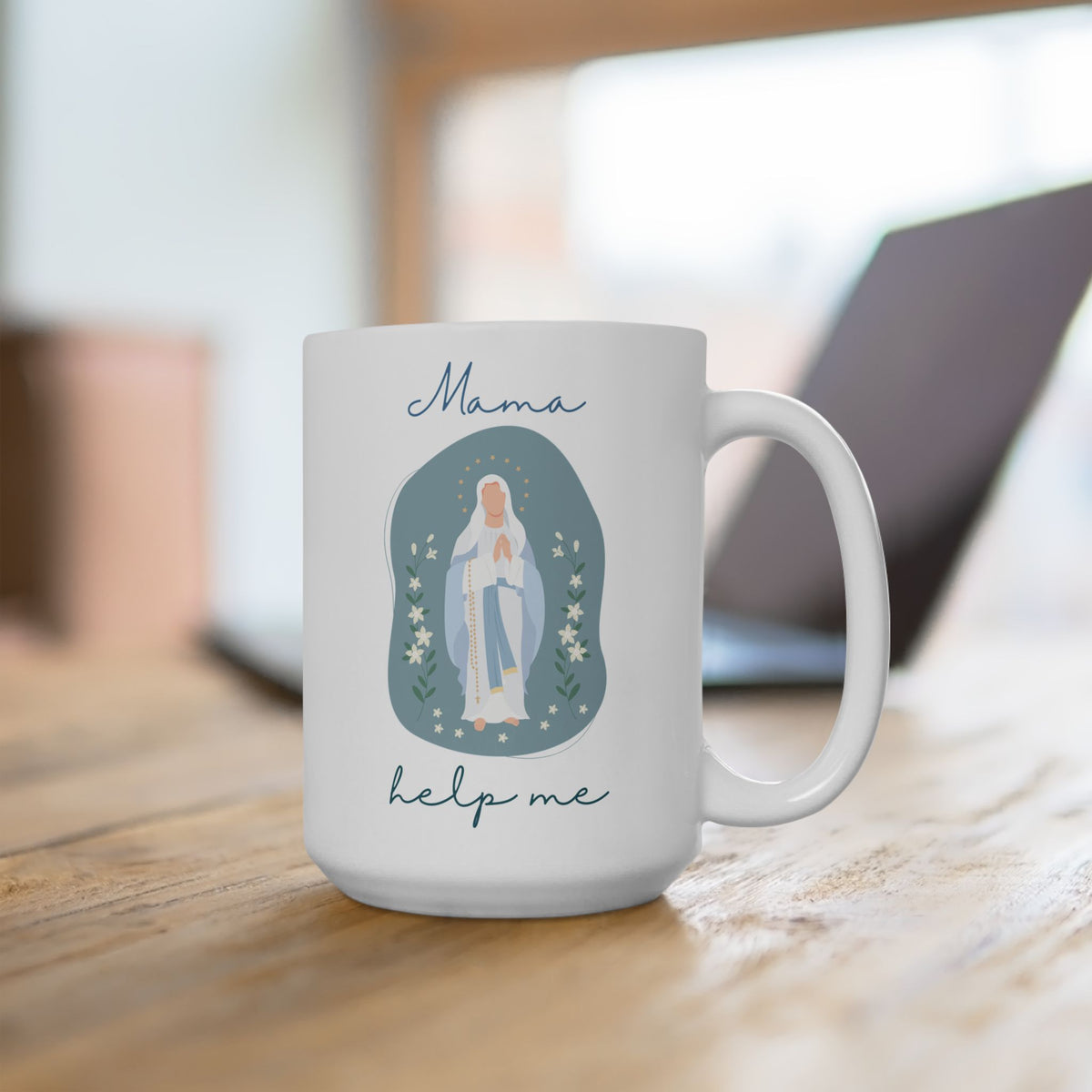 Mama Help Me - Mother Mary Mug