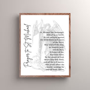 St. Michael Prayer - Vintage - Printable Wall Art