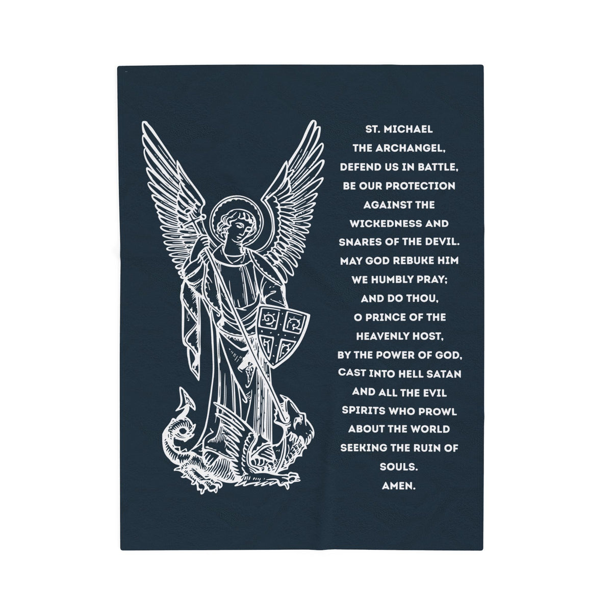 St Michael Archangel Blanket