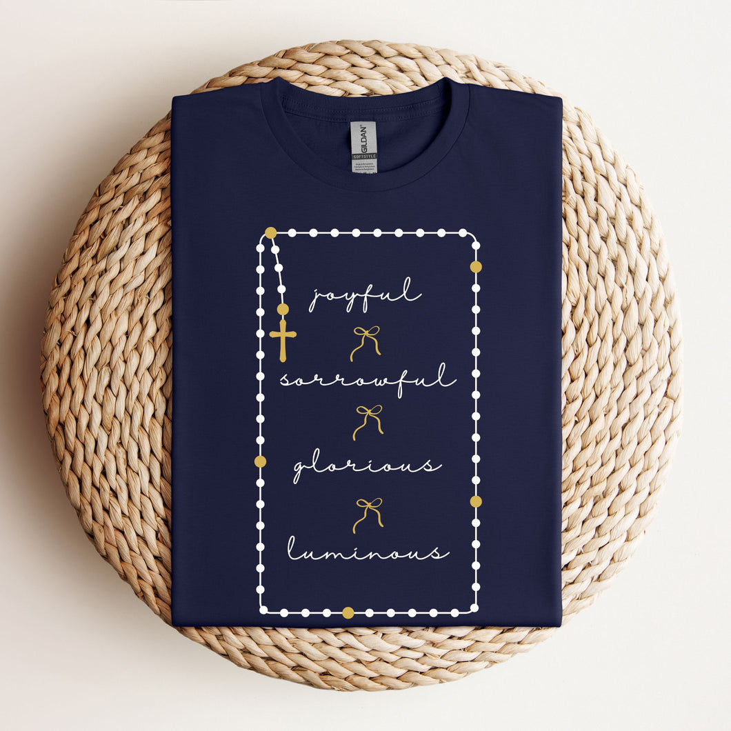 Mysteries of the Rosary Short Sleeve Shirt