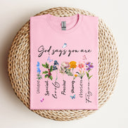 God Says You Are: Kids Crewneck T-shirt