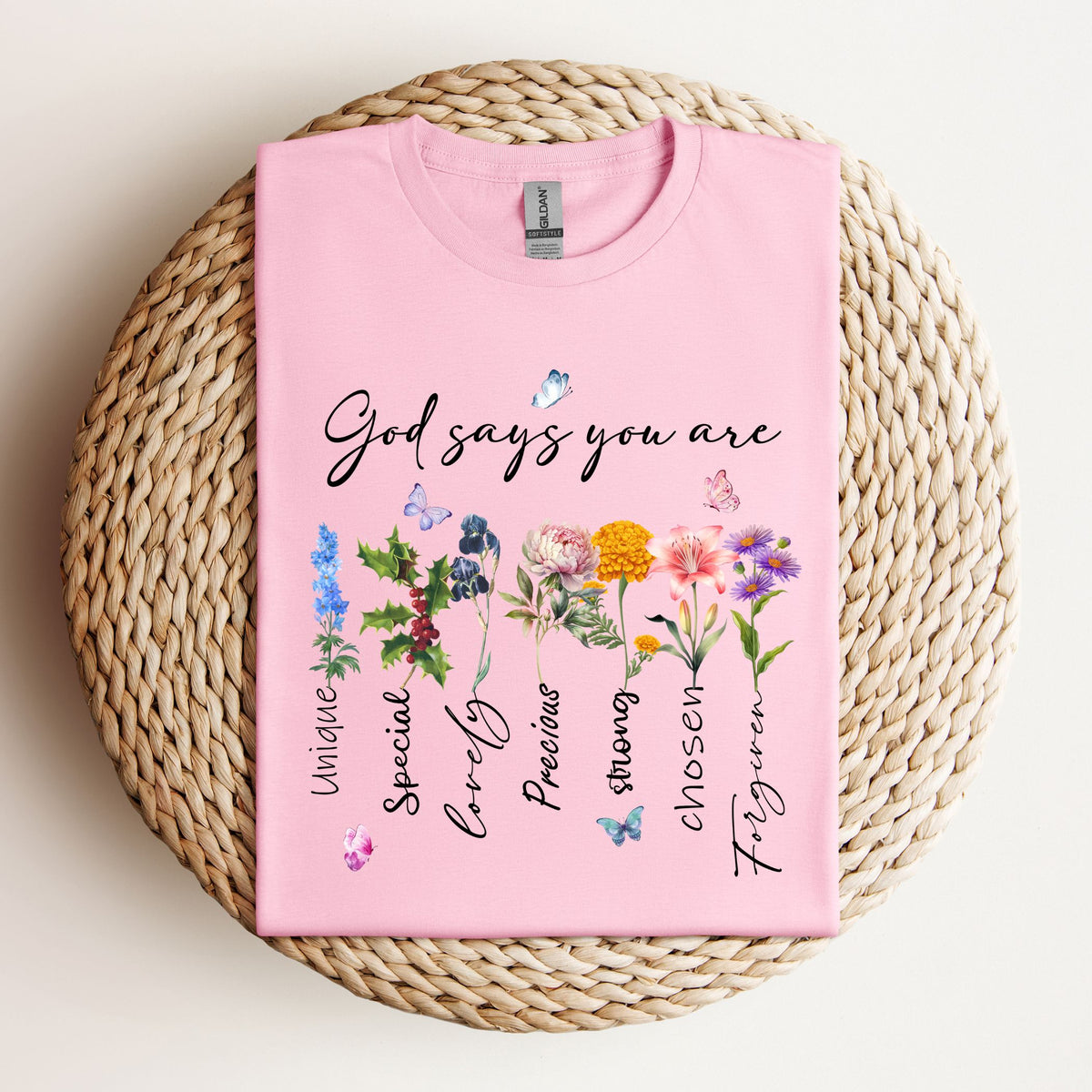 God Says You Are: Kids Crewneck T-shirt