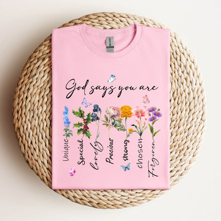 God Says You Are: Kids Crewneck T-shirt