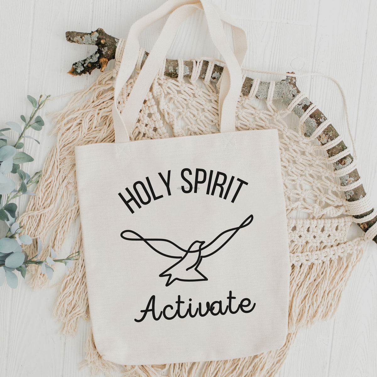 Holy Spirit Activate Tote Bag