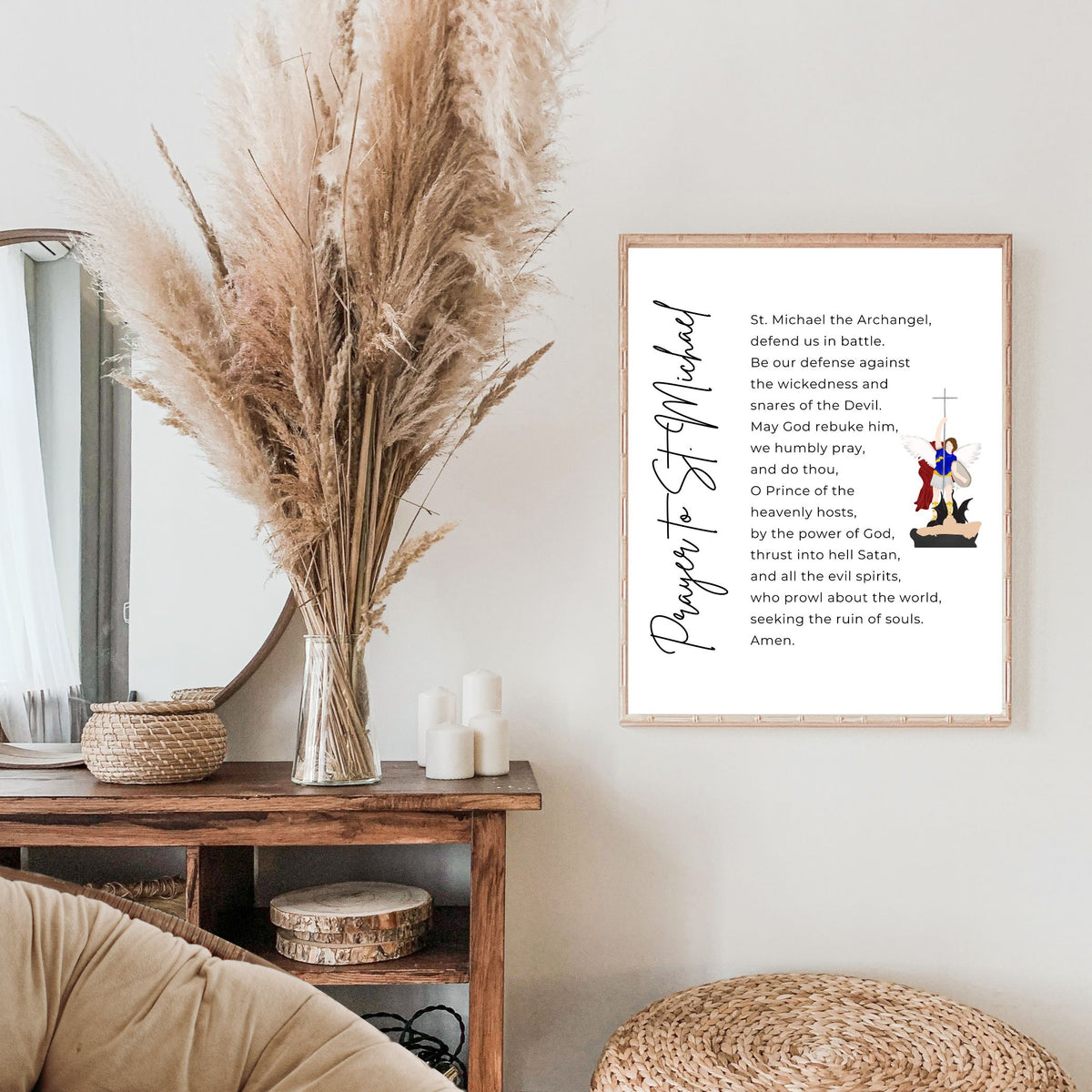 St. Michael Prayer - Graphic - Printable Wall Art