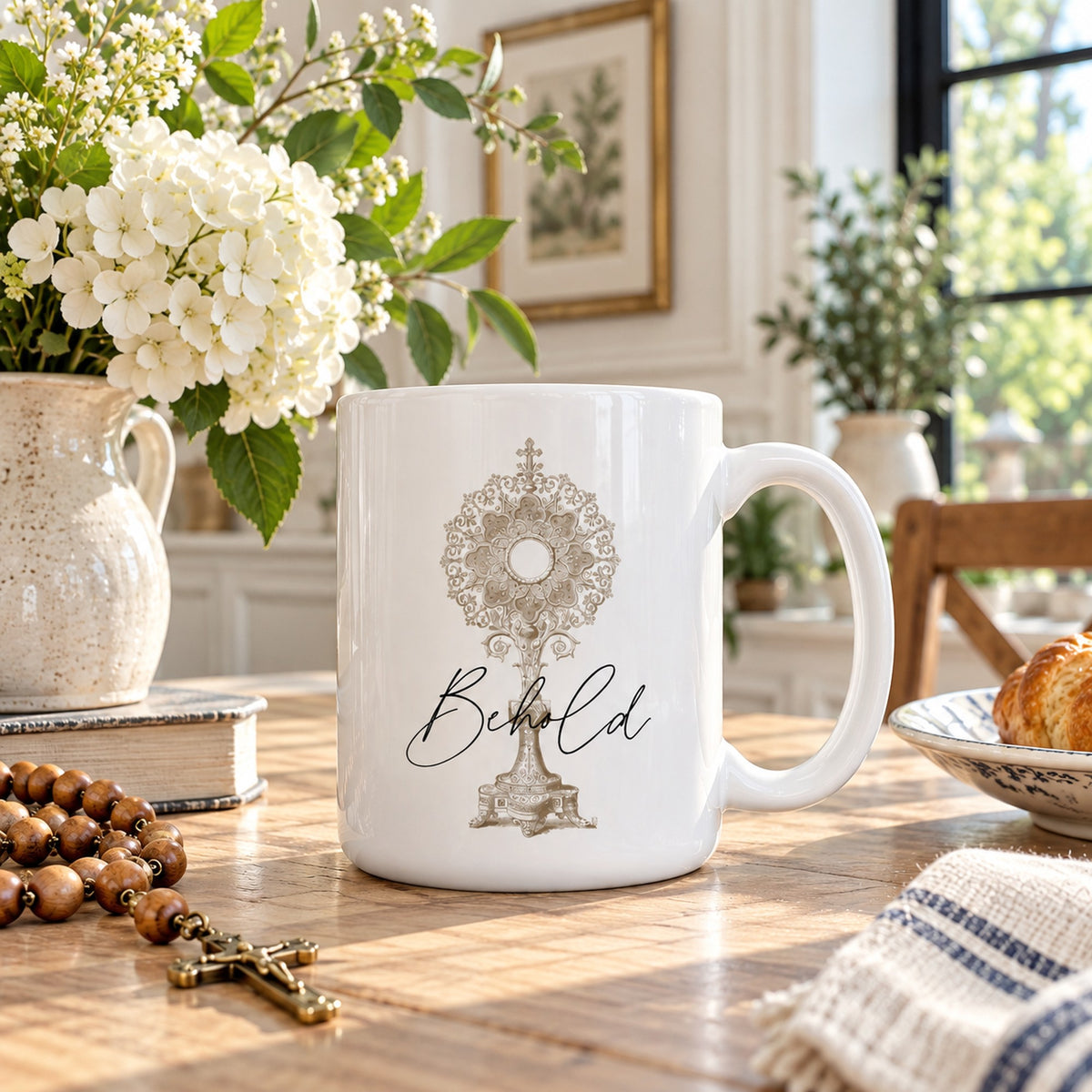 Eucharistic Adoration Mug: Behold
