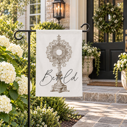 Behold: Traditional Catholic Garden Flag