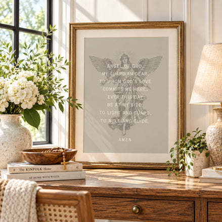 Angel of God:  Guardian Angel Prayer - Printable Wall Art