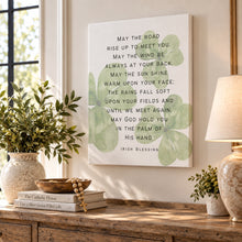 Load image into Gallery viewer, Irish Blessing - May the Road Rise up to Meet You - Canvas Wall Art
