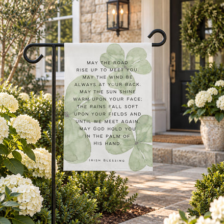 Irish Blessing - May the Road Rise Up to Meet You:  Garden Flag