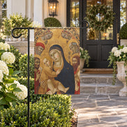 Madonna and Child: Orthodox Catholic Garden Flag