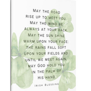 Irish Blessing - May the Road Rise up to Meet You - Canvas Wall Art