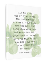 Load image into Gallery viewer, Irish Blessing - May the Road Rise up to Meet You - Canvas Wall Art
