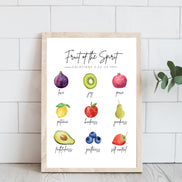 Fruit of the Spirit: Galatians 5 - Fruits: Printable Wall Art