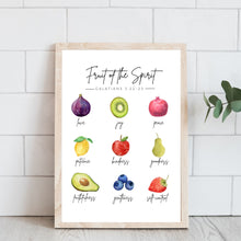 Load image into Gallery viewer, Fruit of the Spirit: Galatians 5 - Fruits: Printable Wall Art
