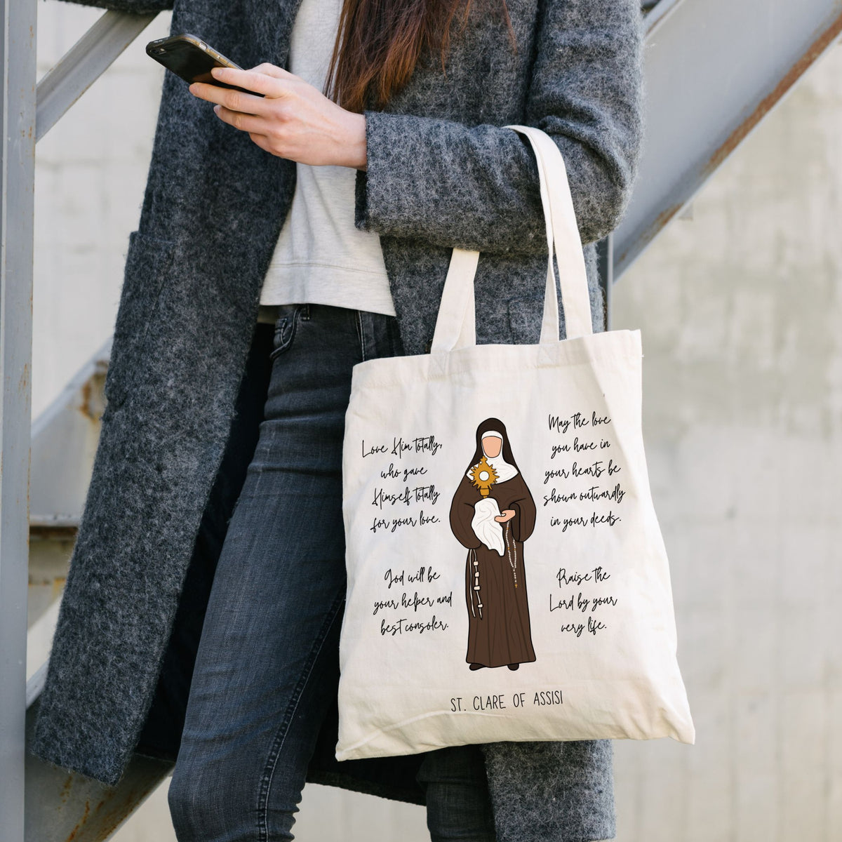 St. Clare of Assisi - Tote Bag