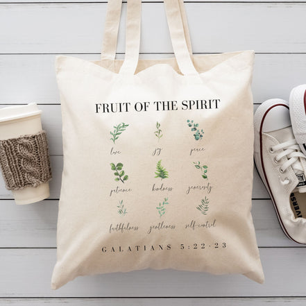 Fruit of the Spirit Botanical Tote Bag