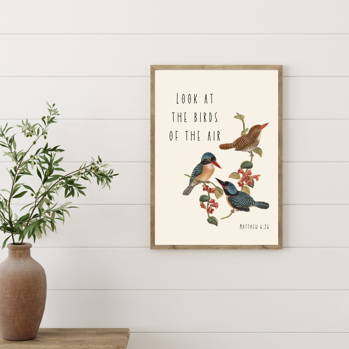 Look at the Birds of the Air: Matthew 6 - Printable Wall Art