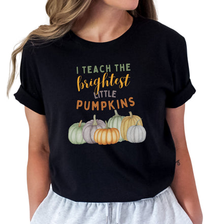 Brightest Little Pumpkins Teacher Shirt