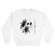 Memento Mori Sweatshirt | Black Flowers