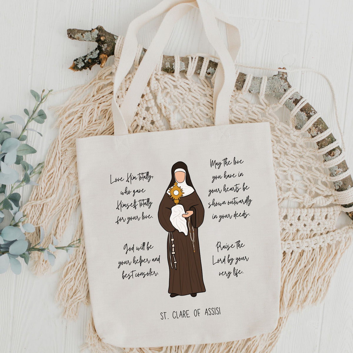 St. Clare of Assisi - Tote Bag