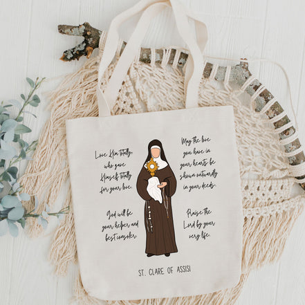 St. Clare of Assisi - Tote Bag