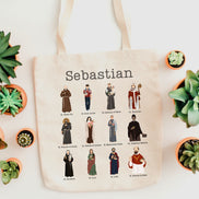 Personalized Saint Tote Bag