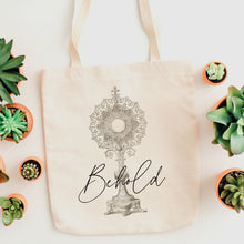 Load image into Gallery viewer, Behold - Eucharistic Tote Bag
