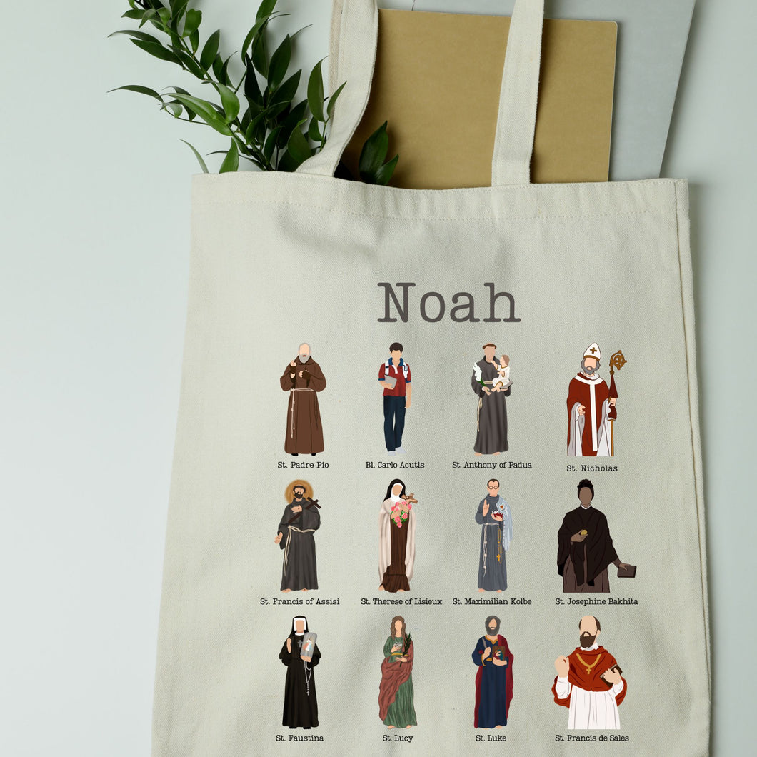 Personalized Saint Tote Bag