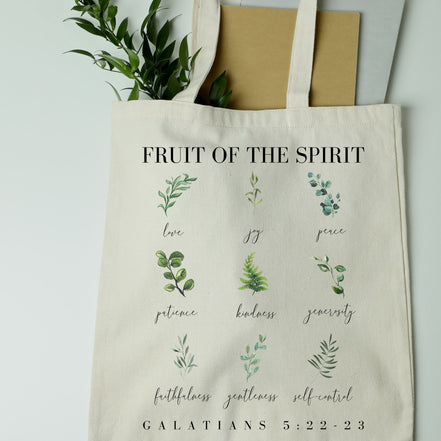 Fruit of the Spirit Botanical Tote Bag