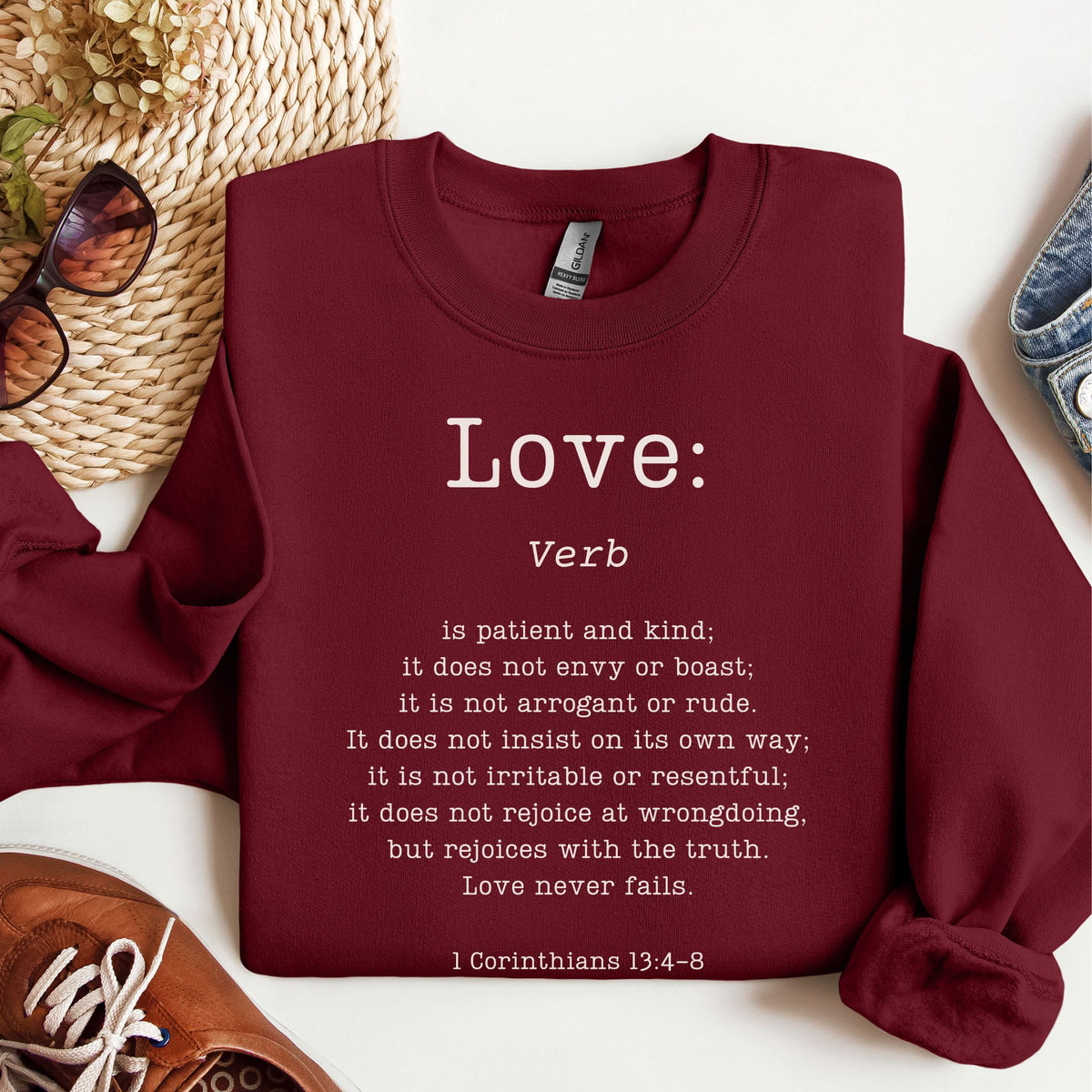 Definition of Love: 1 Corinthians 13 - Sweatshirt