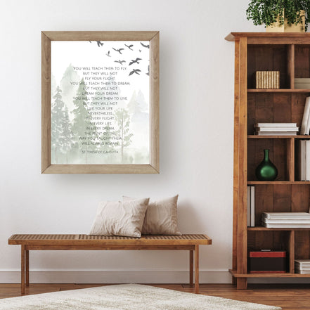 You Will Teach Them to Fly - St. Teresa of Calcutta - Printable Wall Art