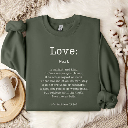 Definition of Love: 1 Corinthians 13 - Sweatshirt