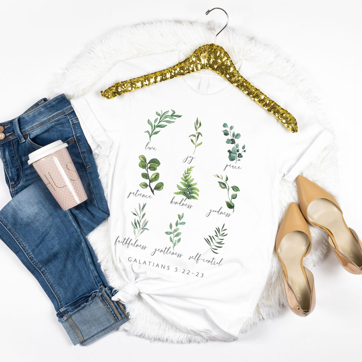 Fruit of the Spirit - Galatians 5:22-23 - Botanical T-Shirt