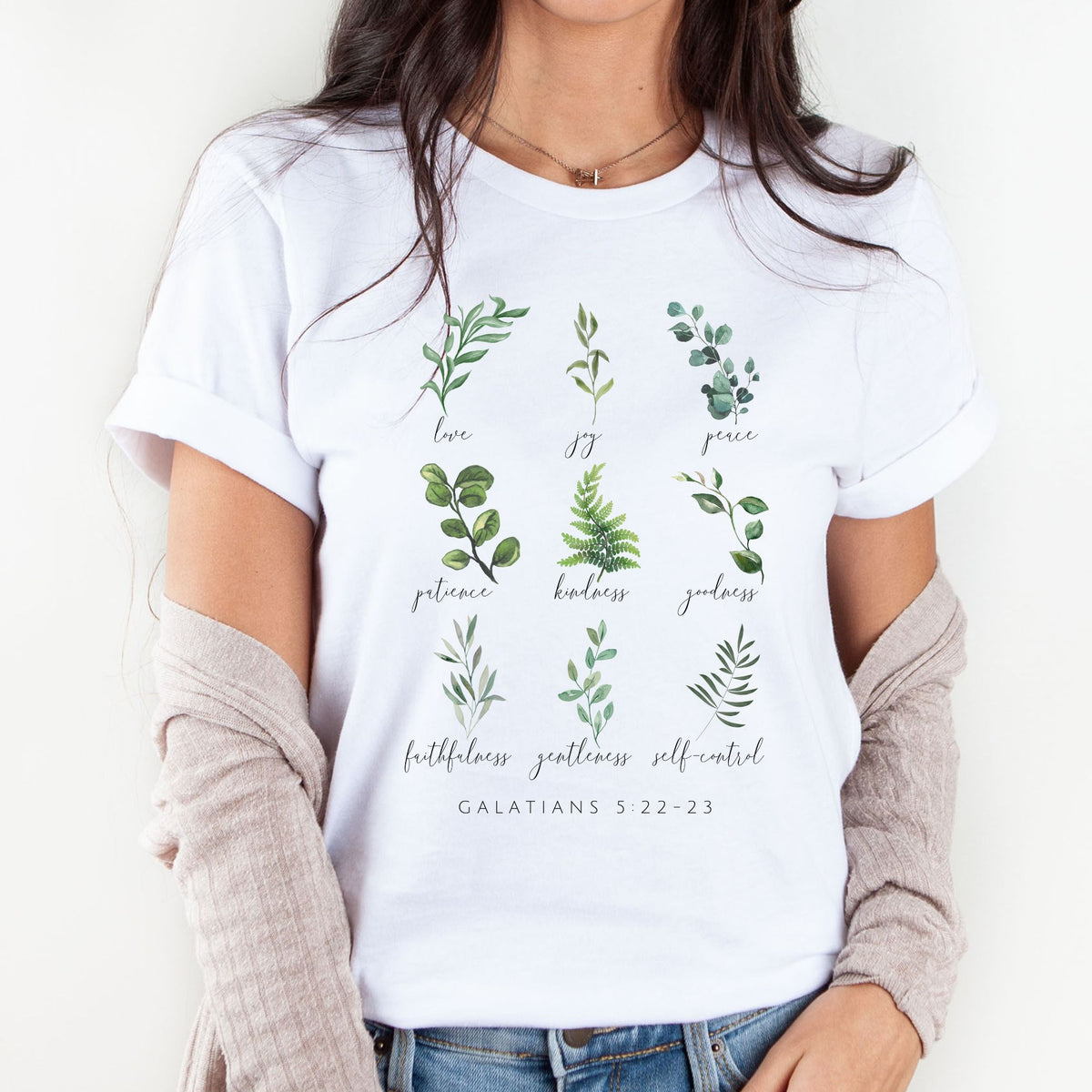 Fruit of the Spirit - Galatians 5:22-23 - Botanical T-Shirt