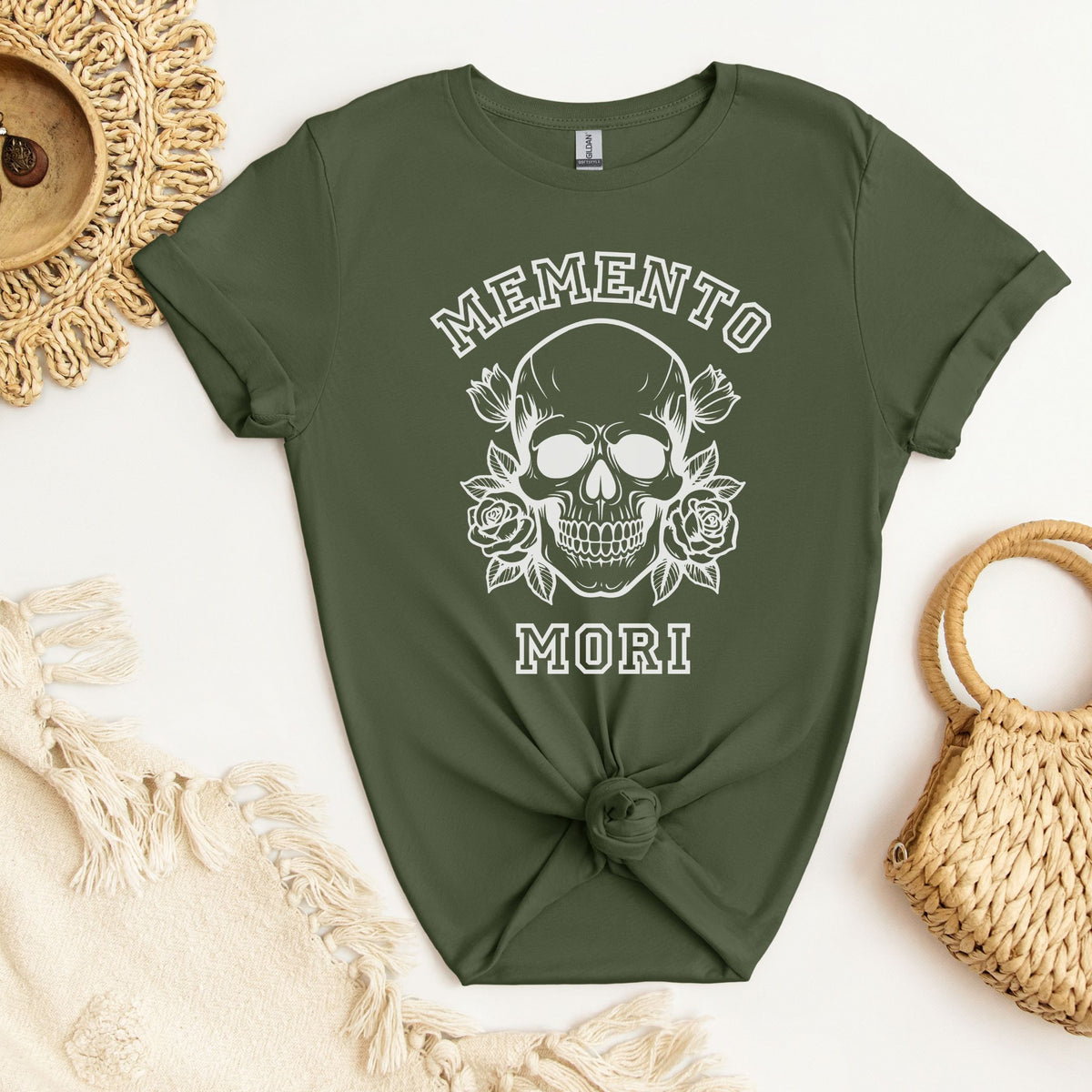 Memento Mori Varsity Unisex TShirts
