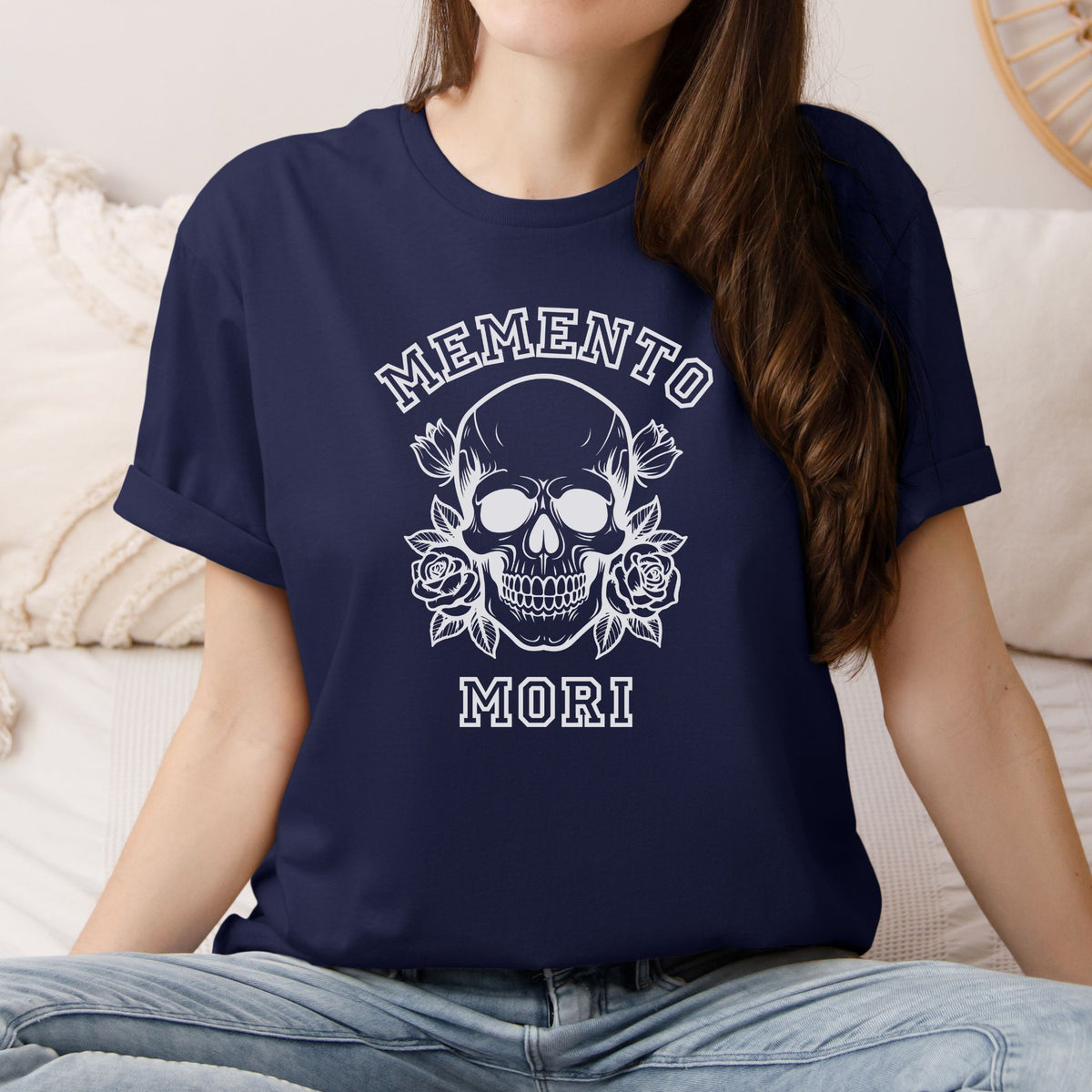 Memento Mori Varsity Unisex TShirts