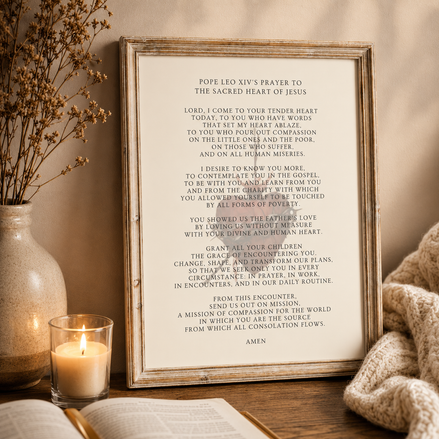 Pope Leo XIV's Prayer to the Sacred Heart of Jesus