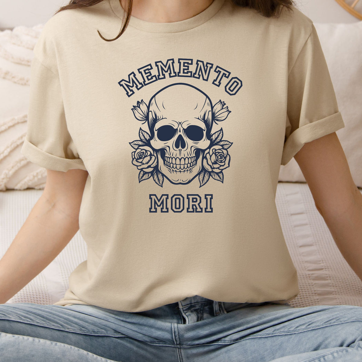Memento Mori Varsity Unisex TShirts
